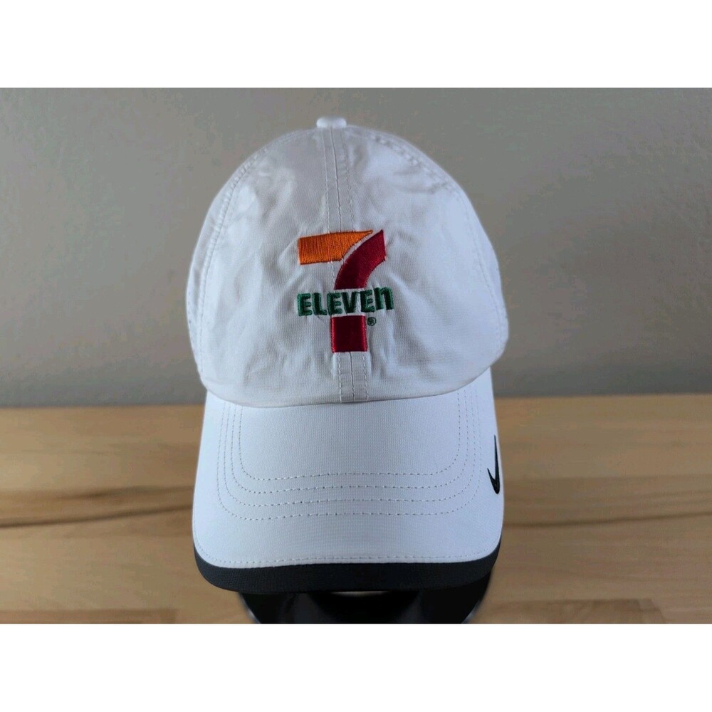 Nike 7 Eleven Hat Mens OSFM White Dri Fit Heritage86 Perforated Adjustable Cap